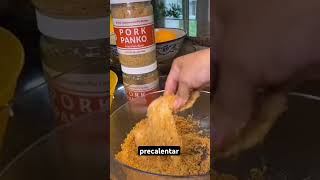 No vas a creer cómo queda este pollo frito sin harinas! Receta de pollo frito keto fácil #recetas