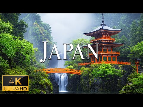 Wonders of JAPAN (4K Video UHD) - Calming Piano Music With The Most Amazing Places