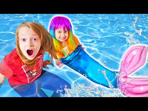 ¡Selín quiere ser una Sirena! Vídeos de juguetes. Juegos divertidos