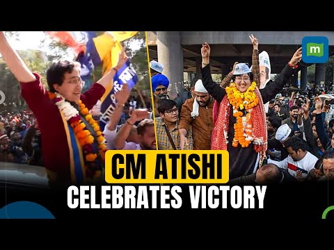 Delhi Results: CM Atishi celebrates her victory after defeating BJP's Ramesh Bidhuri