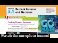 Percent Change and Decrease Concepts