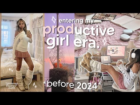 *PRODUCTIVE* winter day in my life ❄️ waking up at 6 am, 2024 prep, yoga, cleaning my room, GRWM