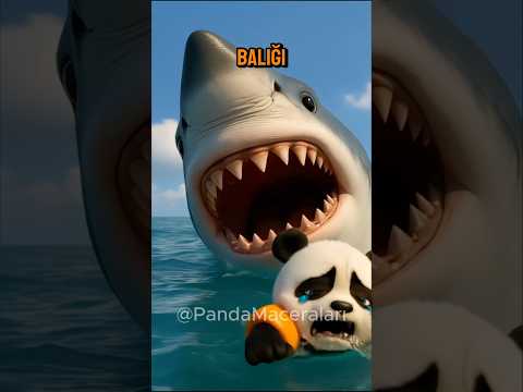 Küçük Panda Deniz Canavarlarından Kaçıyor !