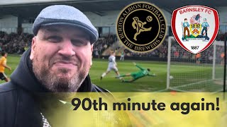 Brewers drop points in the 90th Minute! | Burton Albion v Barnsley Matchday Vlog
