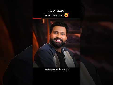 Rohit Bhai react on comments 🤣🥰 #comments #rohitsharma #netflix