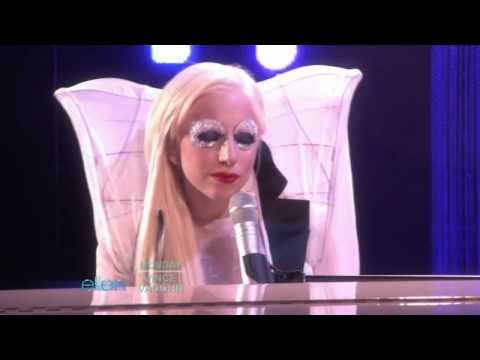 Lady Gaga - Speechless (Live @ Ellen Show) [HD]