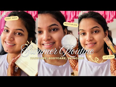 My Post Shower Summer Skincare, Haircare & Bodycare Routine 🛁🎀