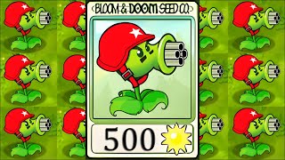 PvZ Xmas Mod Gatling PEA vs Dr. Zomboss