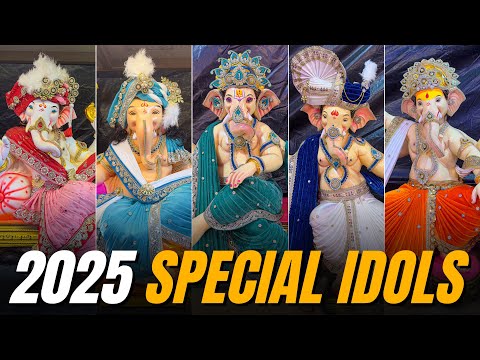 2025 Attractive Ganpati Idols at Mayur Kala Kendra ❤️😍 | Mumbai’s Beautiful Murti Collection
