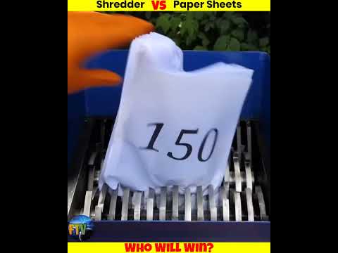 Tonnes Of Paper Sheets Vs Shredder
