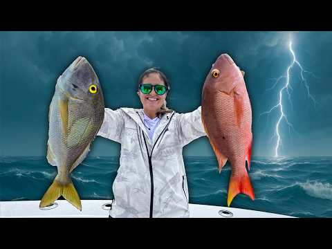FISHERMAN’S NIGHTMARE: CAUGHT in ROUGH and STORMY Seas!! Catch, Clean, Cook!