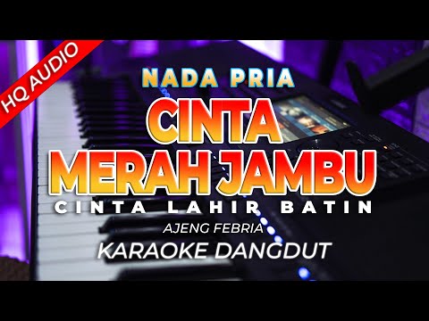 CINTA MERAH JAMBU  || KARAOKE  || AJENG FEBRIA || DANGDUT ORIGINAL || NADA PRIA – HQ AUDIO
