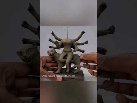 माँ शेरावाली की मूर्ति बनाना सीखें/sherawali idol making process #shorts #navratrispecial