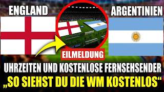 England gegen Argentinien live: Wo kostenlos sehen? Uhrzeit & Sender fürs Spiel bei der WM 2026