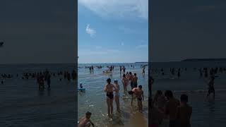 Sluneční pobřeží v Bulharsku pod mrakem pláž Sunny beach #shorts