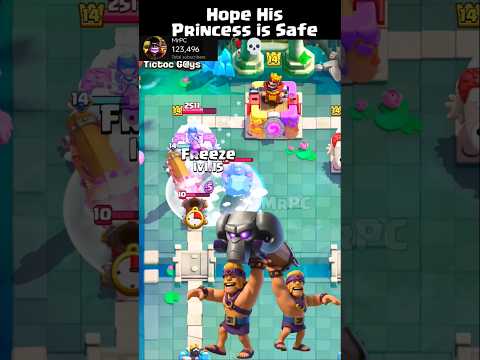 Hope his princess is safe 🗿 #clashroyale