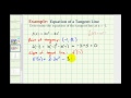 Tangent Lines and Derivatives