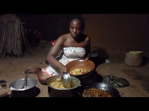 African village life #cooking village Authentic food for Dinner