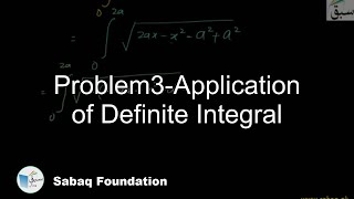 Problem3-Application of Definite Integral