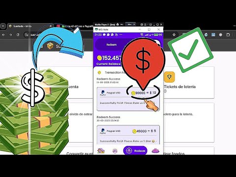 COMO GANAR 💲💲💲💲💲 USD A PayPal con 2 APPs