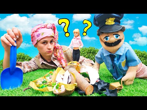 Barbie ve Reyhan Abla'nın Bahçe Macerası: Polis mi gelecek? 🌿🔥 Eğlenceli videolar.