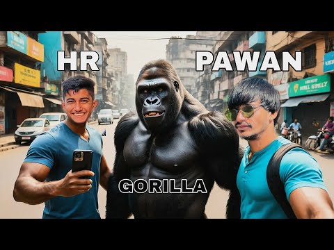 HR Or Pawan Bhai Video Kyu Nhi Dalte? Gorilla Vlog In Delhi