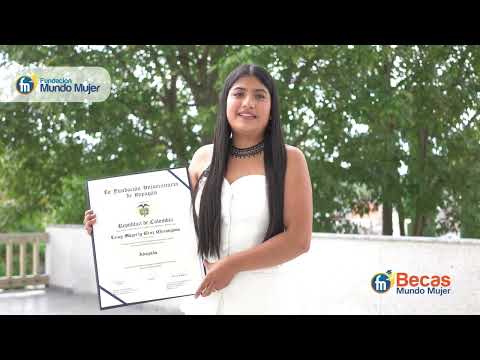Grado becaria Mundo Mujer Leisy Mayerly Cruz Chicangana
