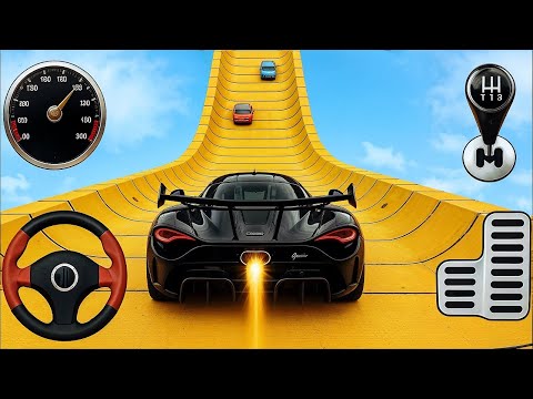 Juegos de Carros - Super Crazy Mega Ramp GT Car Racing - La Mejor Carrera de Autos