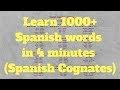 Exploring Spanish Cognates: Unlocking 1,000+ Words in Minutes