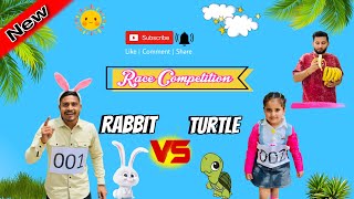Anaya Turtle 🐢 Vs Rabbit 🐇 Race Competition 😊