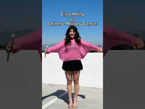 Elina Meng VS Chinese Military Dance🇨🇳 #elinameng #martialarts #chinese