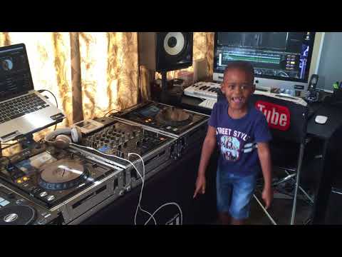 DJ Arch Jnr Playing a New South African Hit Song From Dj Shimza and Dj Maphorisa - Make (5yrs Old)