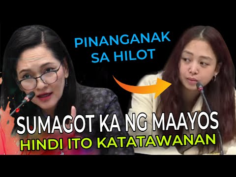 Cassandra Ong Pinagalitan ni Risa Hontiveros - Posibleng Peke ang Birth Certificate tulad ni Alice