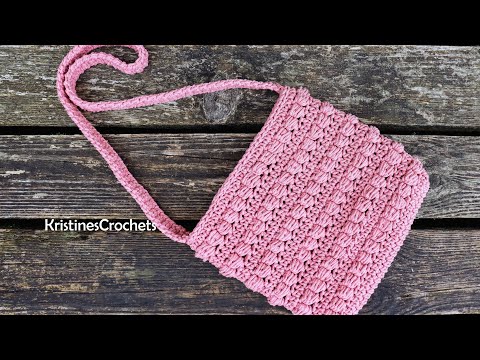 How To Crochet Textured Crossbody Sling Bag