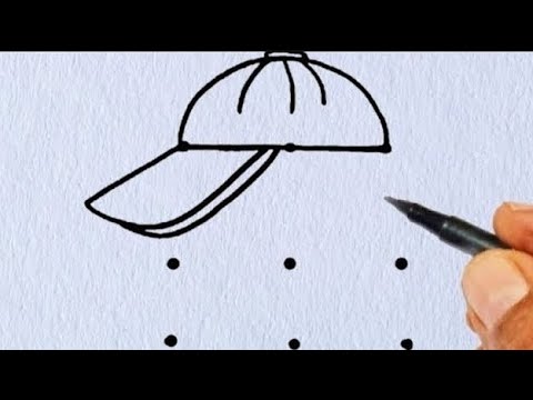 How to draw beautiful drawing from 9 points  | Easy girl drawing | letter drawing