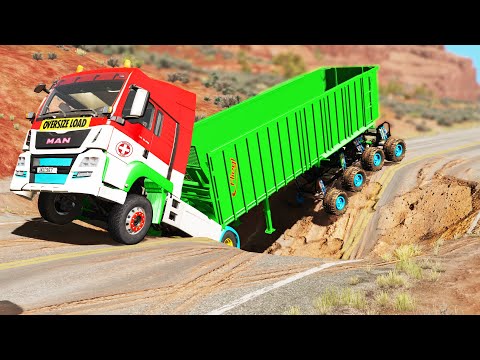 Trucks vs Potholes #85 | BeamNG.DRIVE