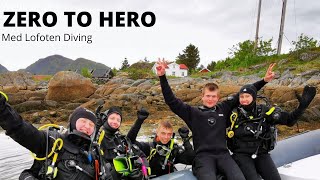 Zero to hero med Lofoten Diving - dykkeleder og dykkerinstrukørutdanning med fokus på sosiale medier