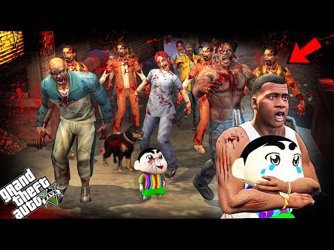 Franklin And Shinchan Surviving In ZOMBIE Virus And ZOMBIE Outbreak In GTA 5 !