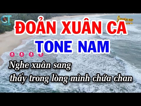 Karaoke Đoản Xuân Ca Tone Nam ( C ) Nhạc Tết Mới Nhất || Karaoke Tuấn Kiệt