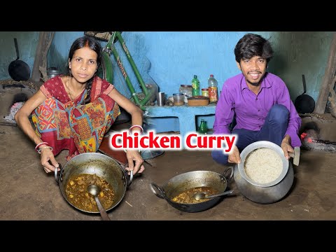 आज बहुत दिनों बाद बनाए देशी Chicken Curry || #vijayriavlogs