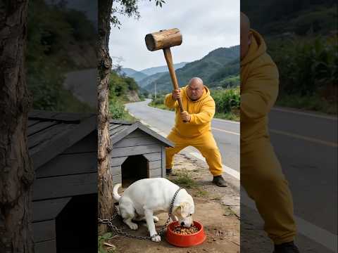 The Labrador Retriever was attacked and stolen by bad guys! #Animal Protection #Positive Energy