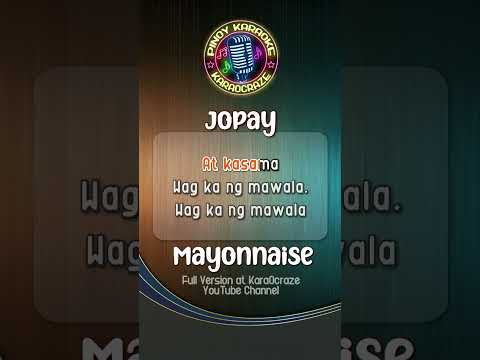 Jopay – Mayonnaise #shorts #karaoke #karaocraze #instrumental #videoke