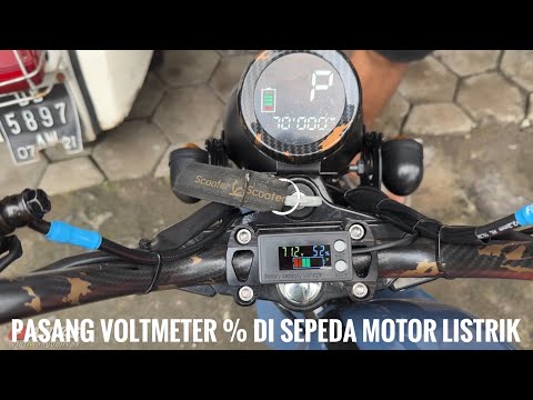 Cara Pasang Indikator Baterai Voltmeter Supnova di Sepeda Motor Listrik GODA || Aji VAS