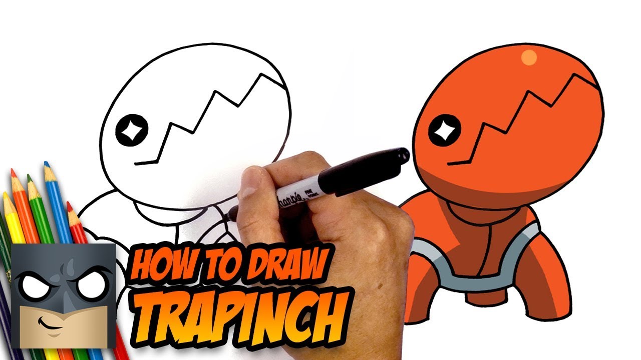 How to Draw Pokemon - Trapinch - Step-by-Step Tutorial
