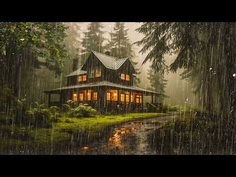 HEAVY RAIN to Sleep FAST Tonight | Sleep Instantly with Heavy Rain on Tin Roof, Relax, ASMR