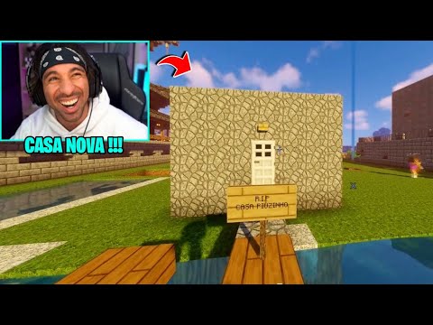 PIUZINHO VIU SUA NOVA CASA NO MINECRAFT !!!