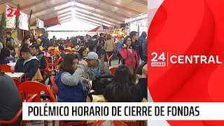 Solo hasta la media noche: Polémico horario de cierre de fondas | 24 Horas TVN Chile