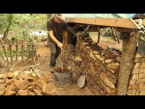 Stonecraft ancient shelter building outdoors off grid living working stone like in the old days