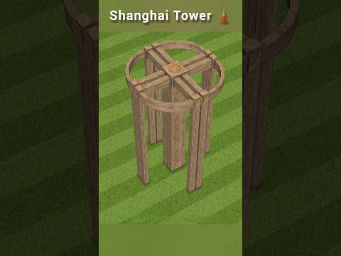 See how the shanghai tower was built! 🤯 #facts #shorts
