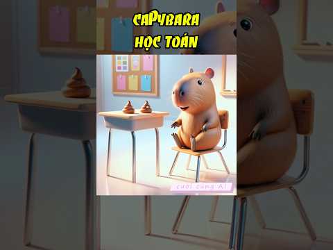 Capybara học toán #cuoicungai #capybara #phimhoathinh #meme